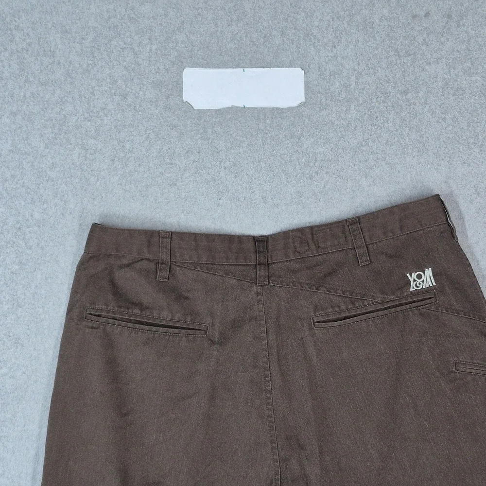 VINTAGE Volcom Men Shorts 36 Brown Y2K Skater Chino Logo 11.5